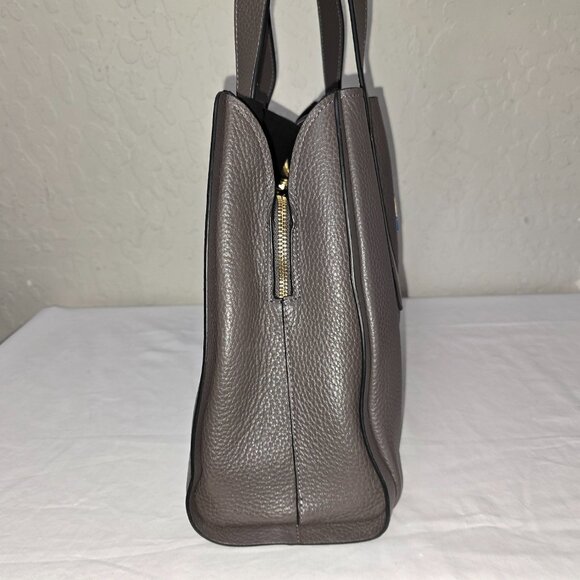 Radley London Sloane Street Large Zip-Top Gray Pebble Grain Leather Shoulder Bag - Picture 5 of 16